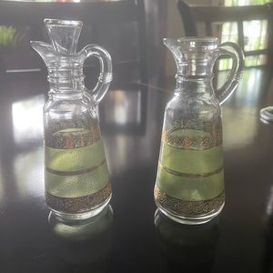 Vintage oil and vinegar